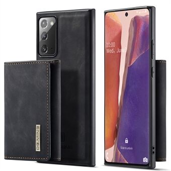 DG.MING M1 Series Kickstand Design Pudotuksenkestävä puhelinkotelo irrotettavalla magneettisella lompakolla Samsung Galaxy Note 20:lle