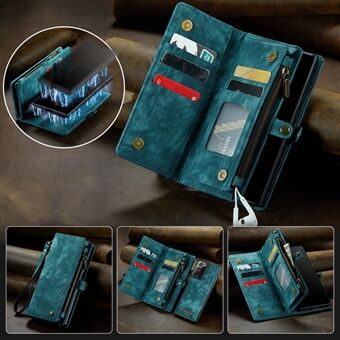 CASEME 008 -sarjan monitoiminen 2-in-1 vetoketjullinen lompakko PU-nahkakotelo Samsung Galaxy Note20 Ultralle / Note20 Ultralle