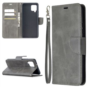Tavallinen PU-nahkainen lompakkokotelon kuori Samsung Galaxy A42 5G: lle