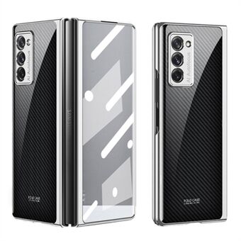 All-inclusive etulasin puhelimen kuoren pudotuksenestokuviotulostus erittäin ohut taitettava puhelinkuori Samsung Galaxy Z Fold2 5G / W21
