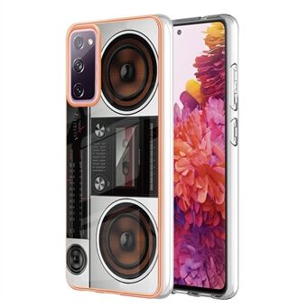 YB IMD Series-19 Style D Samsung Galaxy S20 FE 5G / S20 FE / S20 FE 2022 / S20 Lite -puhelinkotelo 2,0 mm TPU IMD-kuvioinen takakansi