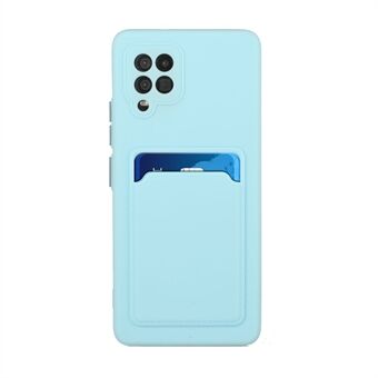Pehmeä TPU-puhelinkansi ja korttikotelo Samsung Galaxy M12 / A12 -puhelimelle