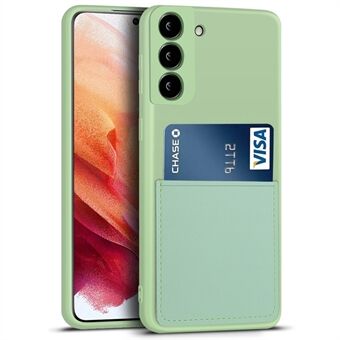 Joustava iskunkestävä nestesilikoninen puhelinkuori korttipaikan muotoilun puhelimen suojakuori Samsung Galaxy S21 5G:lle