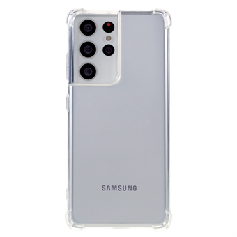 Tarkka leikkaus, 1,5 mm paksu kirkas putoamisenkestävä TPU-puhelinkuori Samsung Galaxy S21 Ultra 5G:lle