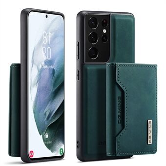 DG.MING M2 -sarjan magneettinen kolminkertainen lompakkomuotoilu Kickstand Cover Nahkainen puhelinkotelo Kuori Samsung Galaxy S21 Ultra 5G