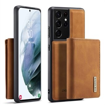 DG.MING M1 Series Kickstand Design PU-nahkainen puhelinkotelo ja magneettinen lompakko Samsung Galaxy S21 Ultra 5G:lle