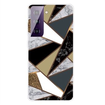 Samsung Galaxy S21 + 5G Suojakuori Kirkas TPU-marmorikuviotulostussuojus