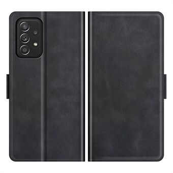 Pudotusta estävä lompakkomuotoilu, kaksoismagneettinen suljettava Flip Folio PU-nahkainen puhelinkotelo Stand Samsung Galaxy A52 4G/5G/A52s 5G:lle - musta