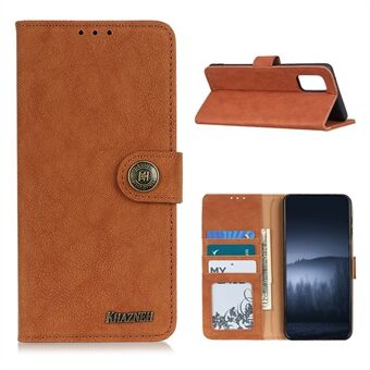 Khazneh Retro Haljasnahka Lompakko Suojaava Stand suojakotelo Samsung Galaxy A02s (EU Version)