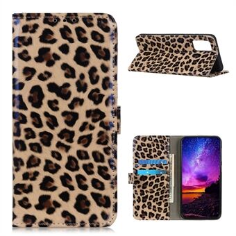 Leopard Texture Leather Protector -lompakkokotelo matkapuhelimelle - Samsung Galaxy A02s (EU-versio)