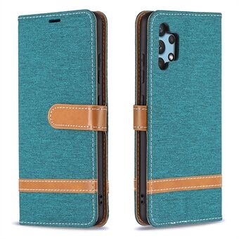 Valikoima värillinen farkkukangas, nahkainen lompakkokotelo Samsung Galaxy Stand 4G:lle