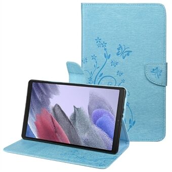 Imprint Butterflies Stand Design Folio Flip nahkainen tabletin suojakuori Samsung Galaxy Tab A7 Lite 8,7 tuumalle/T220/T225