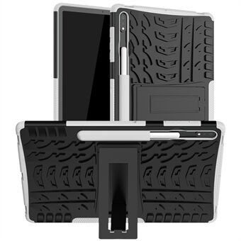 Cool Tire Surface Kickstand Hybrid PC + TPU matkapuhelinkotelo Samsung Galaxy Tab S7 FE:lle