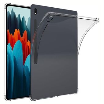 Samsung Galaxy Tab S7+ / S7 FE / S8+ TPU-tabletin kotelolle, vahvistetut kulmat, kirkas tabletin kansi