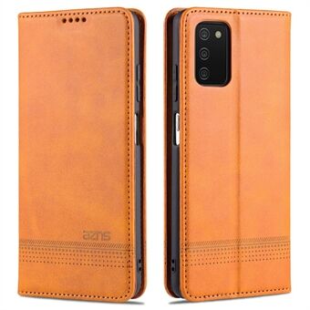 AZNS Iskunkestävä Wallet Design PU-nahkainen Folio Flip -puhelinkotelo Samsung Galaxy A03s:lle (166,5 x 75,98 x 9,14 mm)