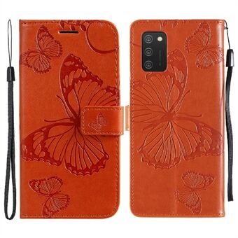 KT Imprinting Flower Series-2 Imprint Butterfly Iskunkestävä PU-nahkainen puhelimen kuorikotelo ja lompakko Samsung Galaxy Stand :lle (166,5 x 75,98 x 9,14 mm)