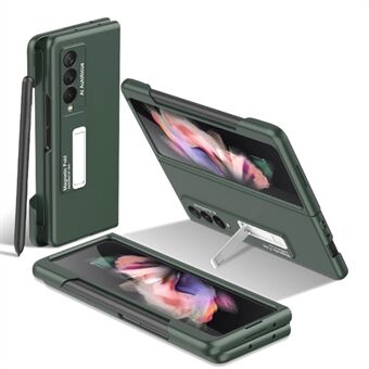 GKK Samsung Galaxy Z Fold3 5G Hard PC Ultra-ohut kotelo Magneettinen tukijalustan kansi kynäpaikalla