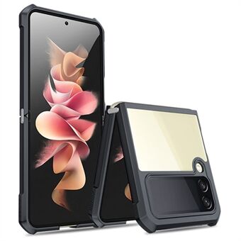 XUNDD Samsung Galaxy Z Flip3 5G:lle taitettavalle puhelinkuorelle akryyli + TPU-vahvistettu kulma iskunkestävä hybridikuori