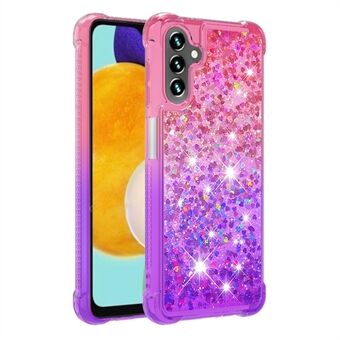 Glitter Quicksand Effect Gradient Color Pehmeä TPU kirkas söpö puhelinkuori Samsung Galaxy A13 5G / A04s 4G (164,7 x 76,7 x 9,1 mm)