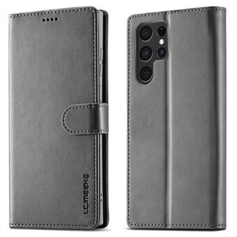 LC.IMEEKE Full Protection PU-nahkakotelo Folio Flip Stand Puhelinkuori Samsung Galaxy S22 Ultra 5G:lle