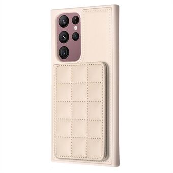 Style-BF24 Samsung Galaxy S22 Ultra 5G PU-nahkapäällysteiselle TPU-kickstand-puhelinkotelolle korttitelineellä