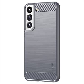 MOFI JK TPU Series-1 Samsung Galaxy S22 5G Harjattu pinta hiilikuitupuhelinkotelo Kulutusta kestävä TPU-suojakuori