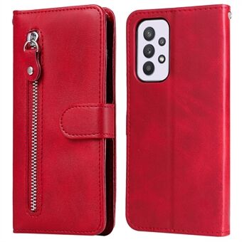 Vetoketjullinen tasku, magneettilukko, nahkainen suojakuori ja Stand Samsung Galaxy A33 5G:lle