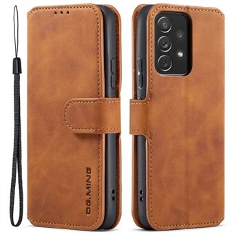 DG.MING Stand Wallet Design Retro-tyylinen PU-nahkakuori Pehmeä TPU-puhelinkotelo Samsung Galaxy A53 5G:lle