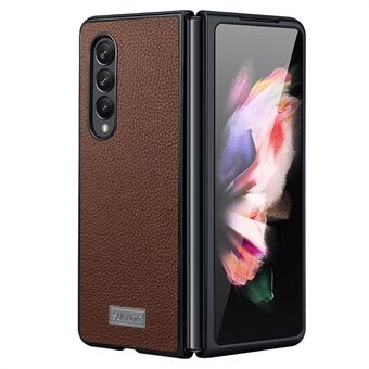 SULADA Samsung Galaxy Z Fold4 5G Luxury-Series Litchi Texture -puhelimen suojus PU-nahkapinnoite PC:tä suojaava puhelinkotelo