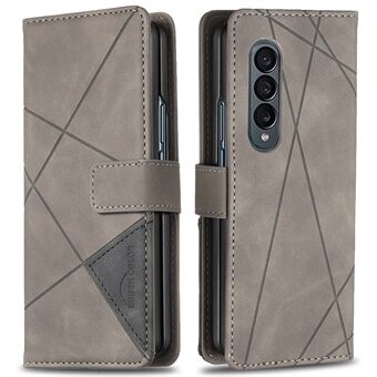 BINFEN COLOR Samsung Galaxy Z Fold4 5G Stand puhelinkotelolle PU-nahka painettu geometrisella kuviolla folio läppäkansi