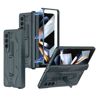 GKK Samsung Galaxy Z Fold4 5G Scratch puhelimen suojukselle magneettinen sarana Kickstand kokoontaitettava PC-puhelinkotelo karkaistulla lasinäyttökalvolla