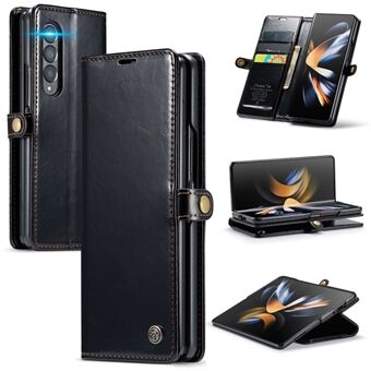 CASEME 003 -sarja Samsung Galaxy Z Fold4 5G Waxy Texture PU Nahka Magneettinen sulku puhelimen Stand Lompakko Puhelinkotelo