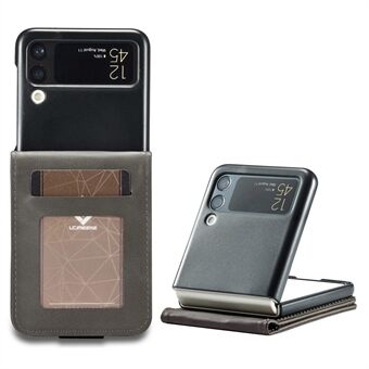 LC.IMEEKE Samsung Galaxy Z Flip4 5G -kuvioidulle PU-nahalle taitettavalle puhelinkotelolle Stand korttipidikkeen suojakuori