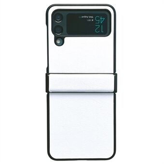 Samsung Galaxy Z Flip4 5G 3-in-1-sivusarana-puhelinkotelolle pudotuksenkestävä Litchi Texture PU-nahkapäällysteinen PC-suojus