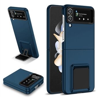 Flip-puhelinkotelo Samsung Galaxy Z Flip4 5G iskunkestävälle kotelolle kova PC-puhelimen suojus jalustalla