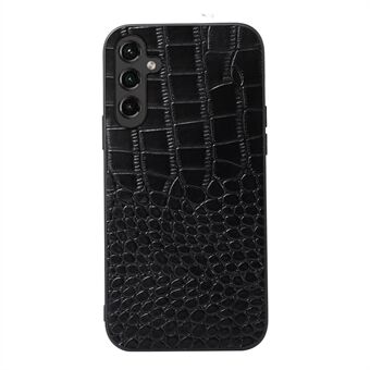 Samsung Galaxy A14 5G Crocodile Texture -puhelimen kotelolle iskuja vaimentava aito lehmännahkainen nahkapäällysteinen PC+TPU-kuori
