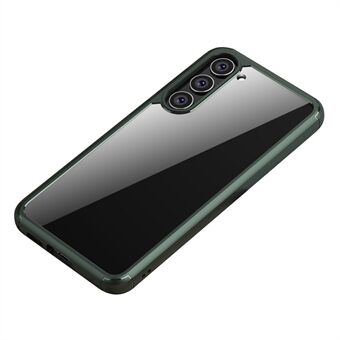 IPAKY Samsung Galaxy S23:lle pudotuksen estävä puhelinkotelo TPU + PC:n läpinäkyvä matkapuhelimen kansi