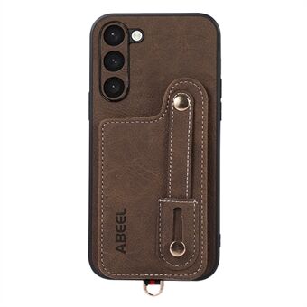 ABEEL Style 03 Kickstand-suojus Samsung Galaxy S23:lle, Litchi Texture PU-nahka+TPU+PC:n pyörivä korttitelineen puhelinkotelo