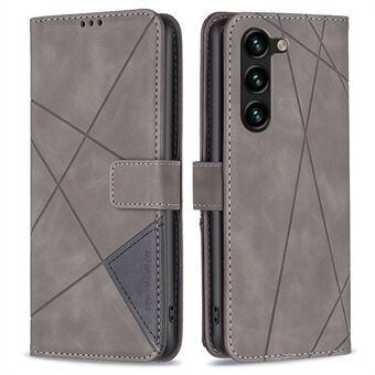 BINFEN COLOR BF -painatuskuvio Series-2 Samsung Galaxy S23+ -puhelimen kotelon tyyliin 05 painettu geometrinen kuvio putoamisen estävä läpäisevä nahkainen lompakon kansi
