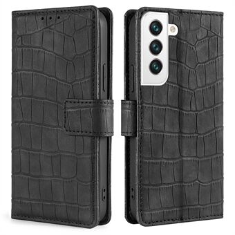 Samsung Galaxy S23+:lle Crocodile Texture -lompakkokotelo Stand Ominaisuus PU-nahkainen ihokosketuksen tuntuinen iskunkestävä puhelimen kansi