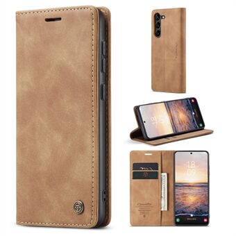 CASEME 013 -sarja Samsung Galaxy S23+ Stand PU-nahkainen lompakkokotelo Täysi suojaus Magneettinen automaattisesti imeytyvä puhelinkotelo