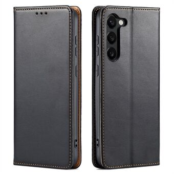 FIERRE SHANN Samsung Galaxy S23+ Stand Wallet -puhelinkotelolle PU-nahkainen älypuhelimen suojus