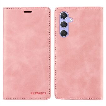 BETOPNICE 003 puhelintelineen Stand Samsung Galaxy A54 5G:lle, pölynkestävä lompakko RFID-esto PU-nahkakotelo