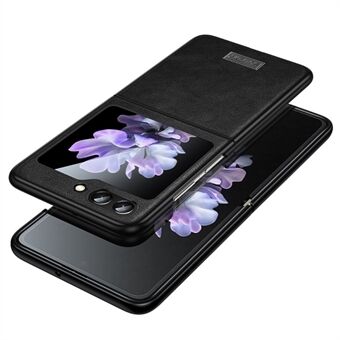 SULADA Samsung Galaxy Z Flip5 5G Scratch puhelinkuorelle PU-nahkapäällysteinen TPU-suojus