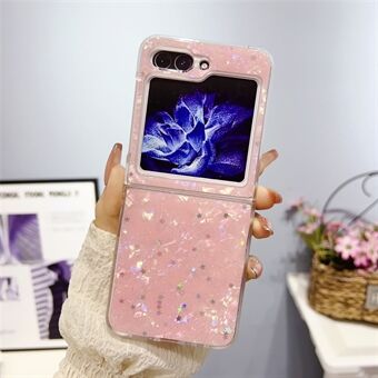 Samsung Galaxy Z Flip5 5G Epoxy Glitter PC Phone Case Shell Pattern Suojakuori