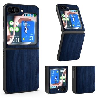 AIORIA Samsung Galaxy Z Flip5 5G Retro Wood Texture -puhelinkotelolle PU + PC + TPU suojakuori