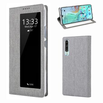 VILI DMX taitettu Stand katseluikkunan nahkainen puhelinkuori Huawei P30:lle