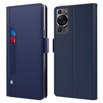 Huawei P60 -puhelinkotelolle, jossa on peilikorttipidike PU-nahkainen Stand