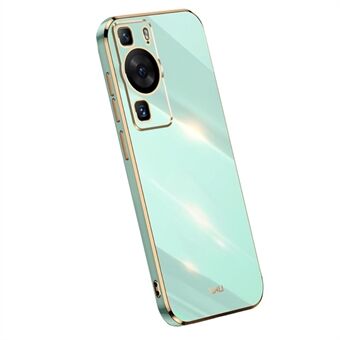 XINLI Huawei P60 TPU -puhelinkotelolle Täysi kamerasuojaus, galvanoitu kultainen Edge