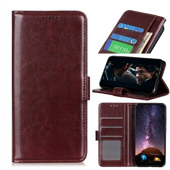 Crazy Horse Leather Protection Shell Stand Puhelinkuori Sony Xperia 1 II:lle
